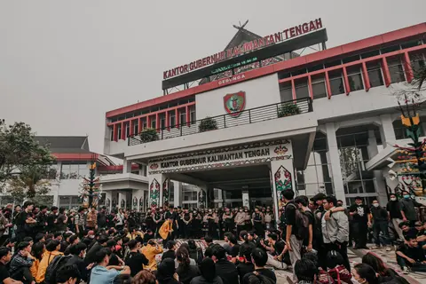 Dokumentasi Mahasiswa Demo Kantor Gubernur Kalimantan Tengah, foto 9