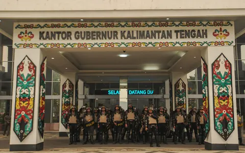 Dokumentasi Mahasiswa Demo Kantor Gubernur Kalimantan Tengah, foto 11