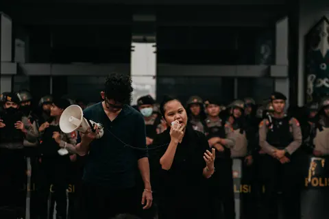 Dokumentasi Mahasiswa Demo Kantor Gubernur Kalimantan Tengah, foto 8